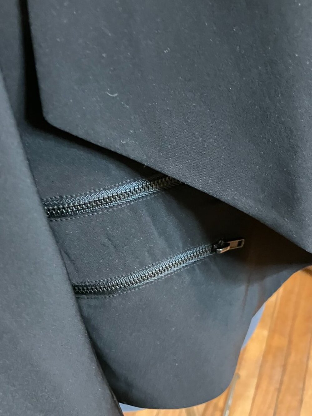 Halogen Chic Black Jacket with Zipper Details Size XL - Picture 5 of 6